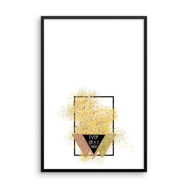 Framed photo paper poster - Glitter Logo