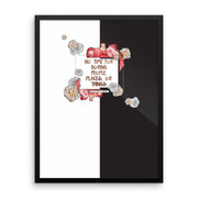 Framed photo paper poster - No Time For Boring