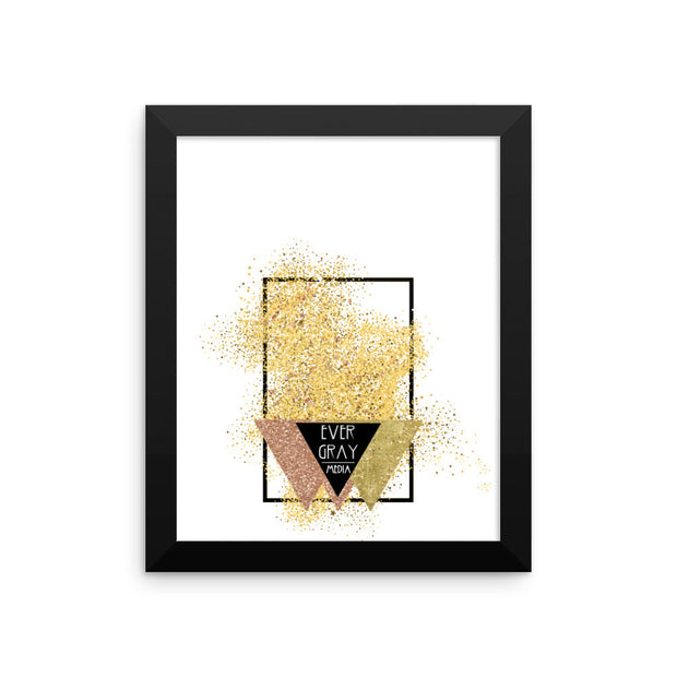 Framed photo paper poster - Glitter Logo