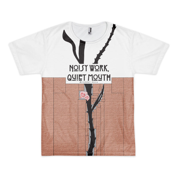 Short sleeve t-shirt (unisex) - Noisy Work, Quiet Mouth